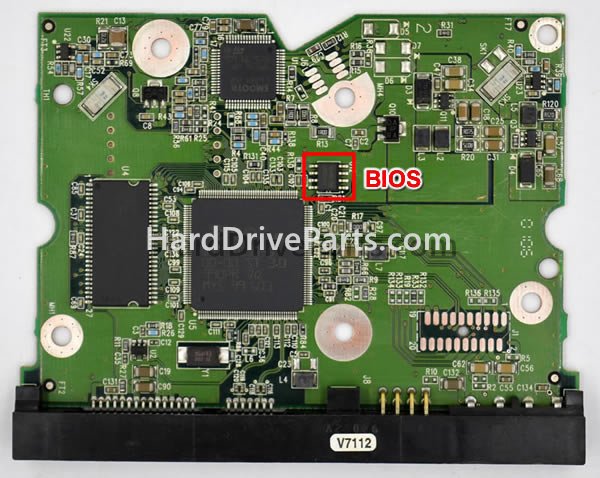 Swap bios chip on Western Digital PCB Board 2060-701384-002