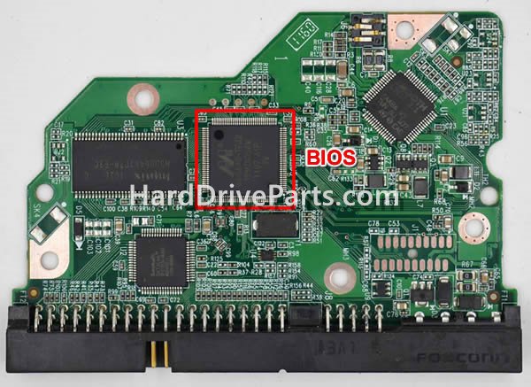 Swap bios chip on Western Digital PCB Board 2060-701596-001