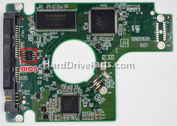 Swap bios chip on Western Digital HDD PCB 2060-771692-006