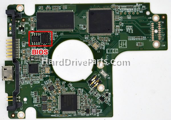Swap bios chip on Western Digital HDD PCB 2060-771817-001