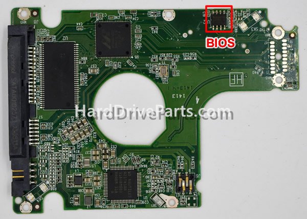 Swap bios chip on Western Digital PCB Board 2060-771959-000