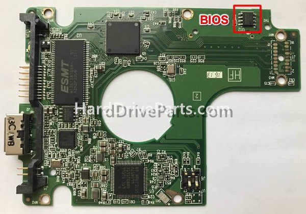 Swap bios chip on Western Digital PCB Board 2060-771961-000