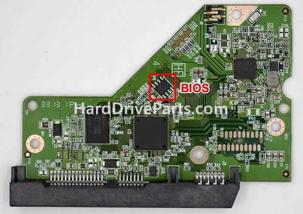 Swap bios chip on Western Digital HDD PCB 2060-771978-001