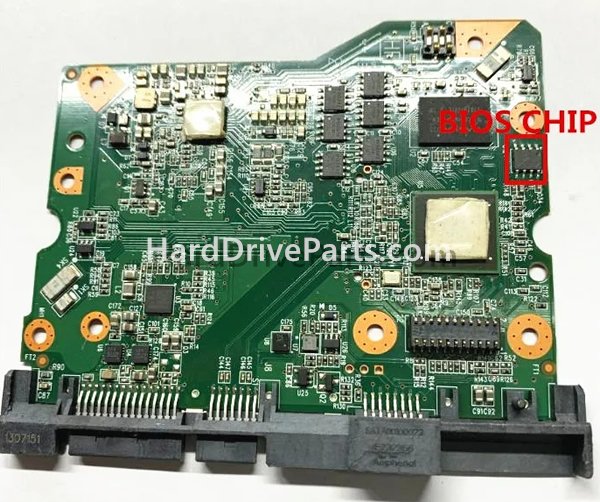 Swap bios chip on Western Digital PCB Board 2060-800002-003