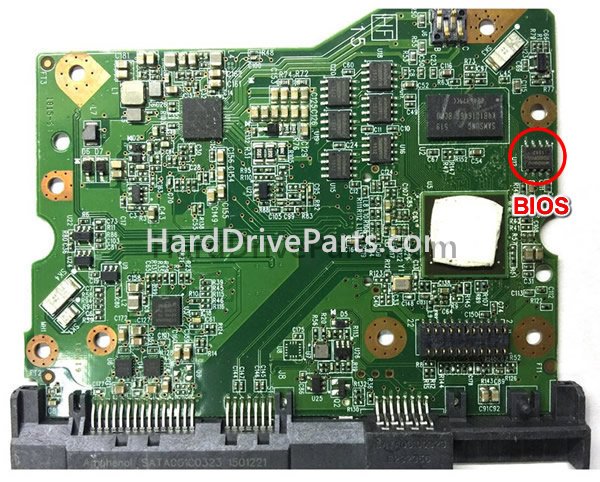 Swap bios chip on Western Digital HDD PCB 2060-800002-005