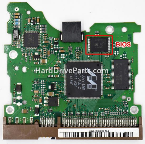 Swap bios chip on Samsung HDD PCB BF41-00082A