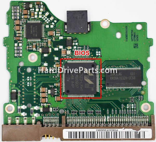 Swap bios chip on Samsung HDD PCB BF41-00085A