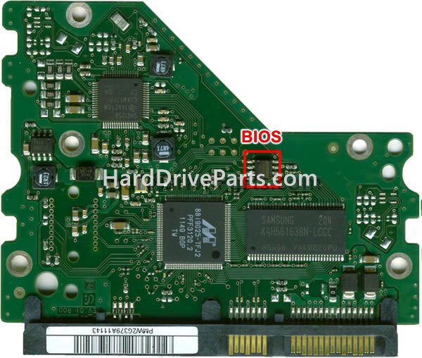 Swap bios chip on Samsung PCB Board BF41-00303A 00