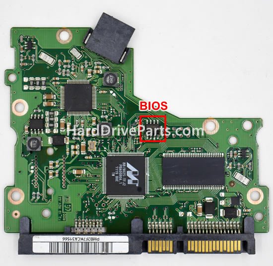 Swap bios chip on Samsung HDD PCB BF41-00332A