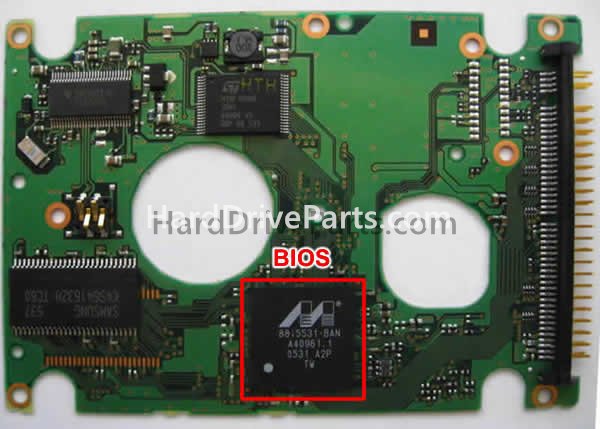 Swap bios chip on Fujitsu PCB Board CA26325-B18104BA