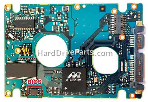 Swap bios chip on Fujitsu PCB Board CA26343-B82104BA