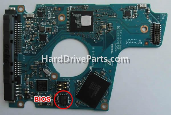 Swap bios chip on Toshiba PCB Board G3814A
