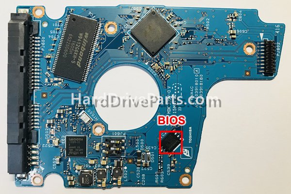 Swap bios chip on Toshiba PCB Board G3918A
