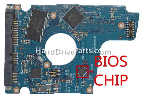 Swap bios chip on Toshiba PCB Board S40097