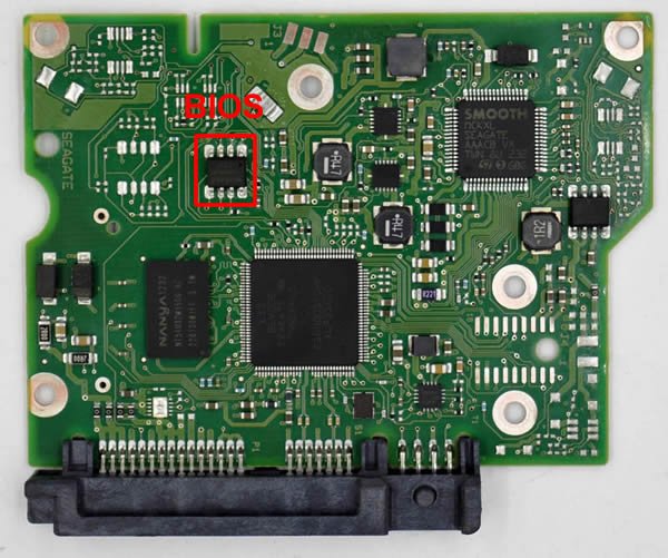 Seagate PCB 100664987's BIOS chip